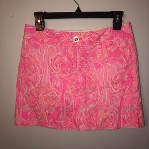 Lilly Pulitzer Pink Palm tree skirt